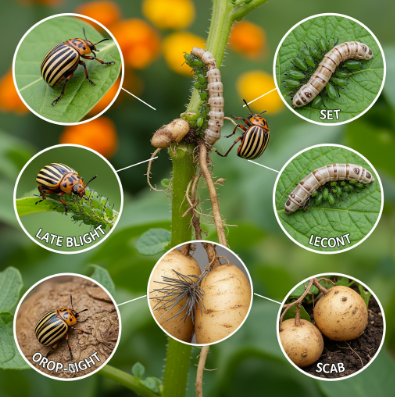 Common Potato Pests and Diseases