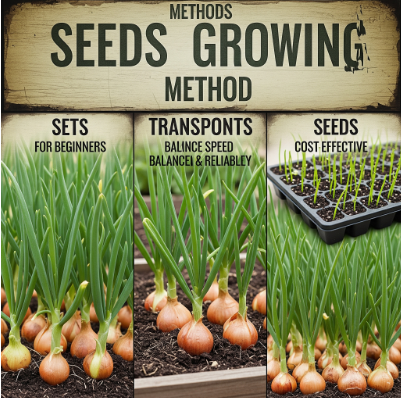 Onion Growing Methods: Seeds, Sets, or Transplants?