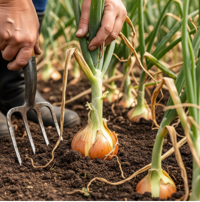 Harvesting Onions