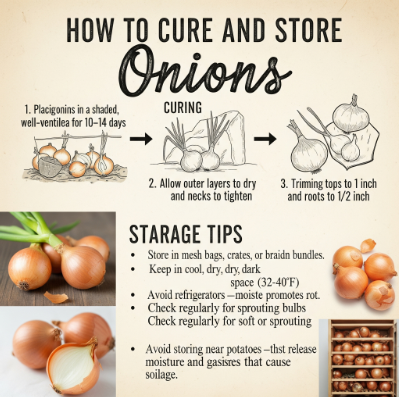 How to Cure and Store Onions