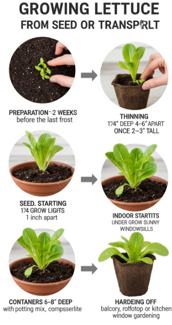 How to Grow Lettuce from Seed or Transplant