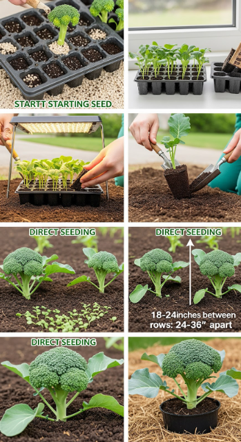 How to Plant Broccoli: Seeds vs. Transplants Starting from Seeds