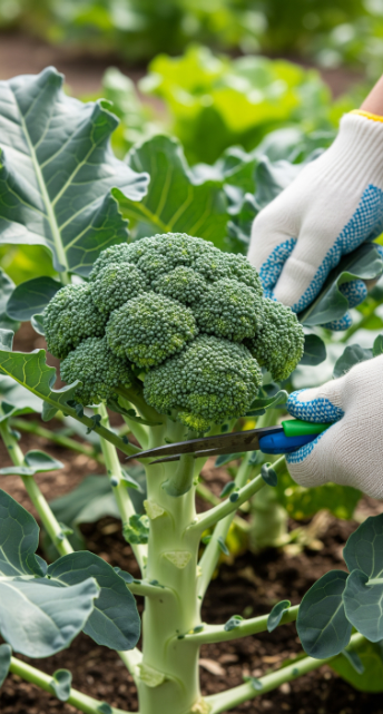 Harvesting Broccoli