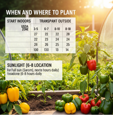 When and Where to Plant Bell Peppers