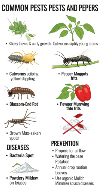 Common Bell Pepper Pests and Diseases