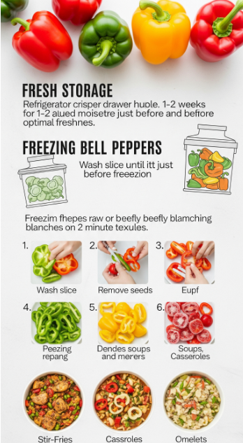 Storing and Preserving Bell Peppers