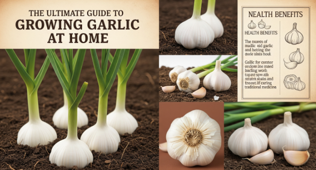 🧄 The Ultimate Guide to Growing Garlic at Home (2025) + Top Health Benefits