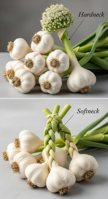 Garlic Types: Hardneck vs. Softneck