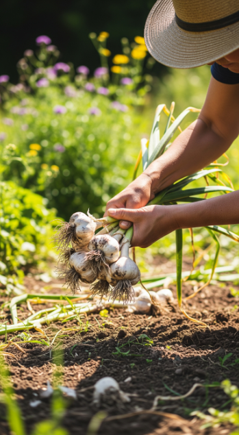 Harvesting Garlic