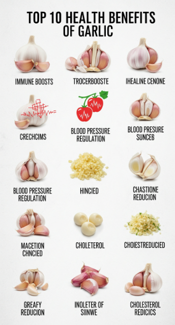 Top 10 Health Benefits of Garlic