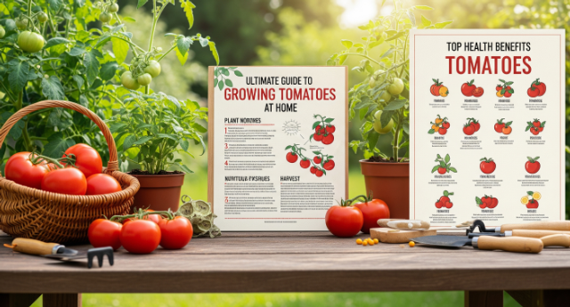 The Ultimate Guide to Growing Tomatoes at Home & Top Health Benefits