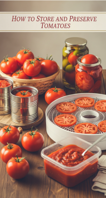 How to Store and Preserve Tomatoes