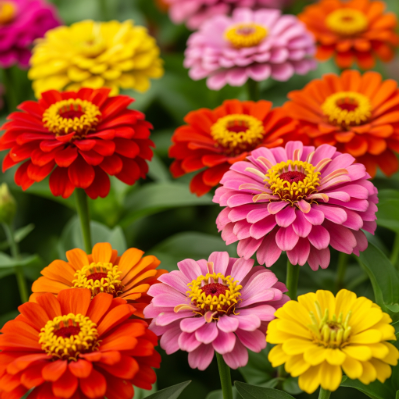 Zinnias (Zinnia elegans)