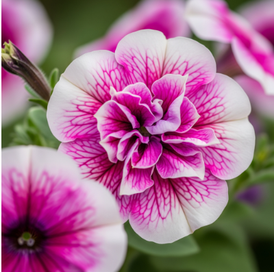 Petunias (Petunia spp.) flower