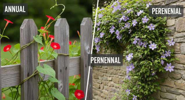 Types of Climbing Plants: Annuals vs. Perennials