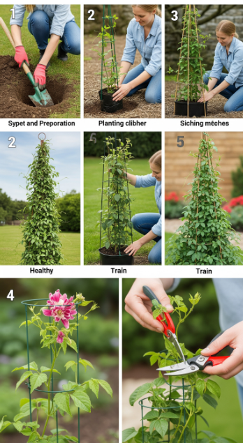 How to Plant and Train Climbers