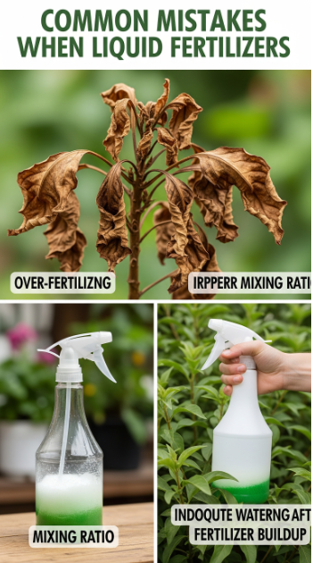 Common Mistakes to Avoid liquid fertilizers
