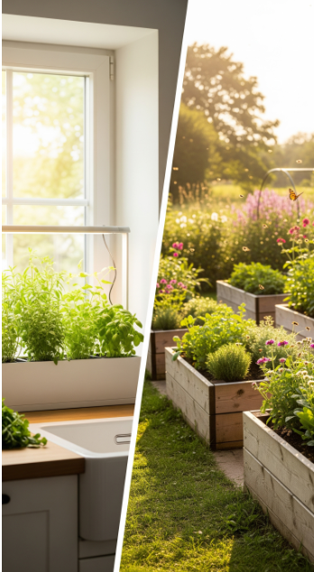 Where to Grow Your Herbs: Indoors vs Outdoors