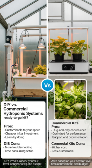 DIY vs. Commercial Hydroponic Systems