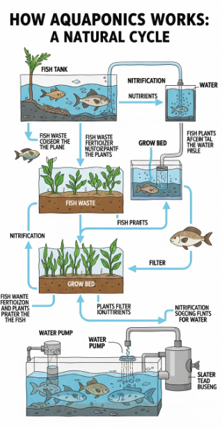How Aquaponics Works: A Natural Cycle