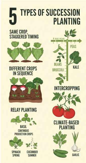 5 Types of Succession Planting